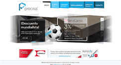 Desktop Screenshot of precisa.com.co